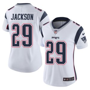 Patriots #29 J.C. Jackson White Women's Stitched NFL Vapor Untouchable Limited Jersey