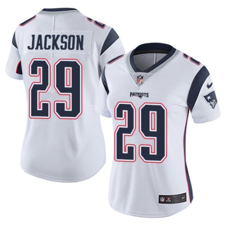 Patriots #29 J.C. Jackson White Women's Stitched NFL Vapor Untouchable Limited Jersey