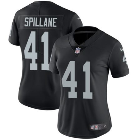 raiders #41 robert spillane black team color women's stitched nfl vapor untouchable limited cheap jersey