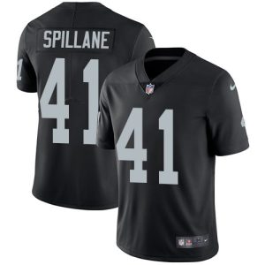 Raiders #41 Robert Spillane Black Team Color Youth Stitched NFL Vapor Untouchable Limited Jersey