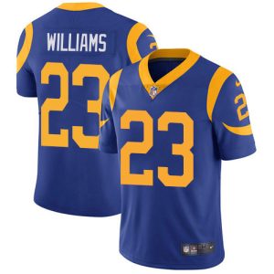 wholesale Rams #23 Kyren Williams Royal Blue Alternate Youth Stitched NFL Vapor Untouchable Limited Jersey