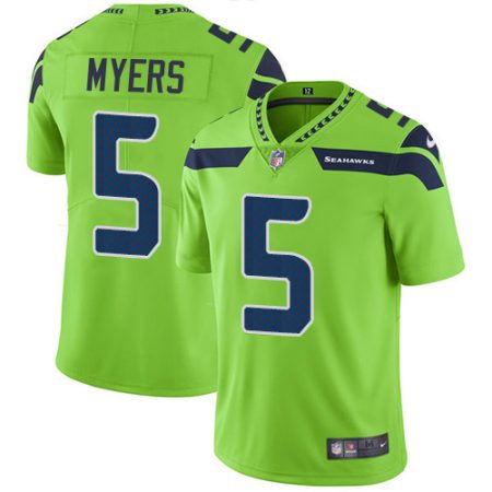 wholesale Seahawks #5 Jason Myers Green Youth Stitched NFL Limited Rush Jersey