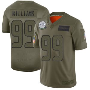 wholesale Seahawks #99 Leonard Williams Camo Youth Stitched NFL Limited 2024 Salute To Service Jersey