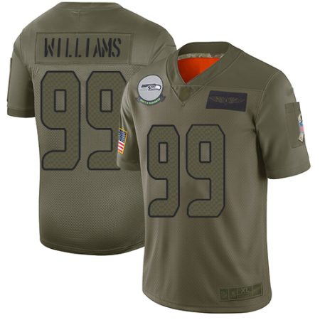 wholesale Seahawks #99 Leonard Williams Camo Youth Stitched NFL Limited 2024 Salute To Service Jersey