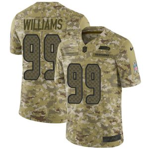 wholesale Seahawks #99 Leonard Williams Camo Youth Stitched NFL Limited 2024 Salute To Service Jersey