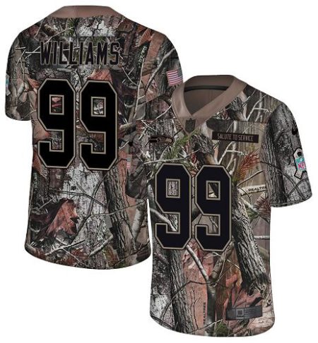Seahawks #99 Leonard Williams Camo Youth Stitched NFL Limited Rush Realtree Jersey