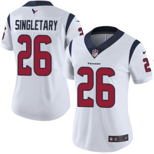 texans #26 devin singletary white women's stitched nfl vapor untouchable limited wholesale jersey