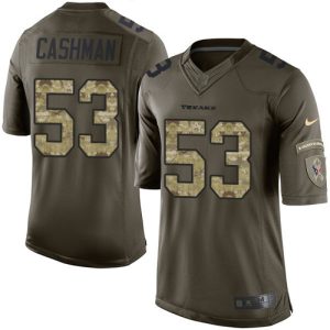 wholesale Texans #53 Blake Cashman Green Youth Stitched NFL Limited 2024 Salute to Service Jersey