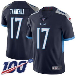 wholesale Titans #17 Ryan Tannehill Navy Blue Team Color Youth Stitched NFL 100th Season Vapor Limited Jersey