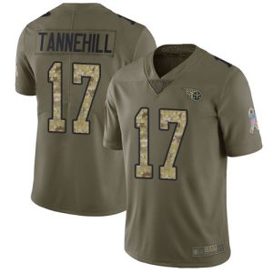 wholesale Titans #17 Ryan Tannehill Olive/Camo Youth Stitched NFL Limited 2024 Salute To Service Jersey
