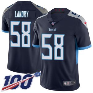 titans #58 harold landry navy blue team color youth stitched nfl 100th season vapor limited cheap jersey