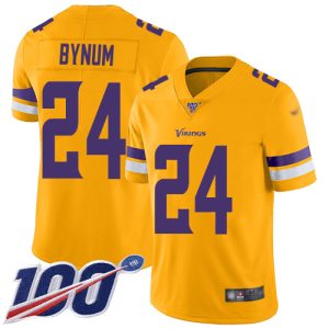 vikings #24 camryn bynum gold youth stitched nfl limited inverted legend 100th season cheap jersey
