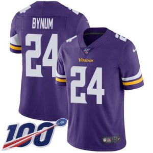 cheap Vikings #24 Camryn Bynum Purple Team Color Youth Stitched NFL 100th Season Vapor Limited Jersey
