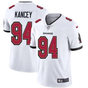 cheap Tampa Bay Buccaneers #94 Calijah Kancey Youth White Vapor Limited Jersey