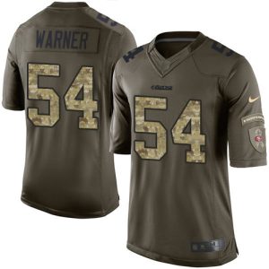 49ers #54 fred warner green youth stitched nfl limited 2015 salute to service wholesale jersey