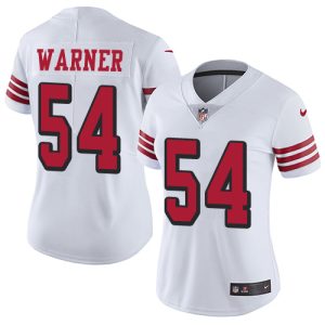 cheap 49ers #54 Fred Warner White Rush Women's Stitched NFL Vapor Untouchable Limited Jersey