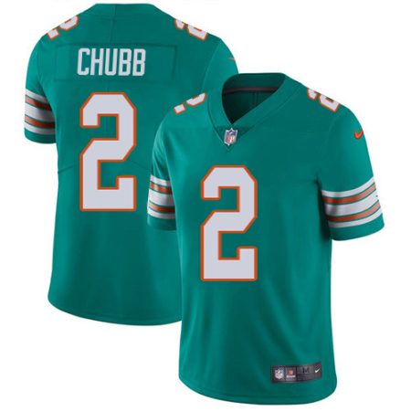 Dolphins #2 Bradley Chubb Aqua Green Alternate Men's Stitched NFL Vapor Untouchable Limited Jersey