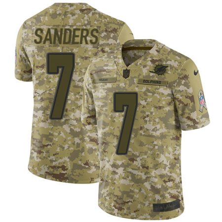 dolphins #7 jason sanders camo youth stitched nfl limited 2018 salute to service wholesale jersey