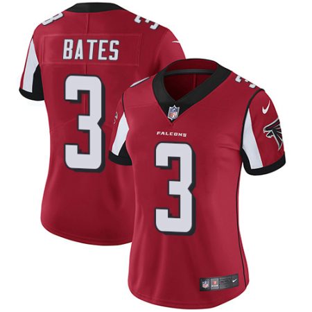 Falcons #3 Jessie Bates Red Team Color Stitched Women's NFL Vapor Untouchable Limited Jersey