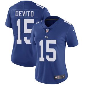 Giants #15 Tommy DeVito Royal Blue Team Color Women's Stitched NFL Vapor Untouchable Limited Jersey