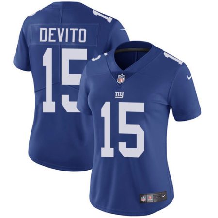 Giants #15 Tommy DeVito Royal Blue Team Color Women's Stitched NFL Vapor Untouchable Limited Jersey
