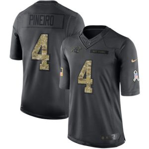 panthers #4 eddy pineiro black youth stitched nfl limited 2016 salute to service wholesale jersey