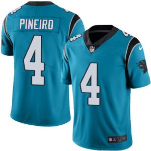cheap Panthers #4 Eddy Pineiro Blue Alternate Youth Stitched NFL Vapor Untouchable Limited Jersey