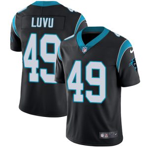 cheap Panthers #49 Frankie Luvu Black Team Color Youth Stitched NFL Vapor Untouchable Limited Jersey