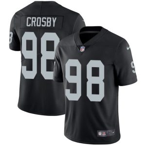 wholesale Raiders #98 Maxx Crosby Black Team Color Youth Stitched NFL Vapor Untouchable Limited Jersey