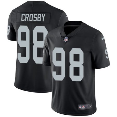 wholesale Raiders #98 Maxx Crosby Black Team Color Youth Stitched NFL Vapor Untouchable Limited Jersey
