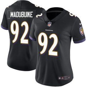 wholesale Ravens #92 Justin Madubuike Black Alternate Women's Stitched NFL Vapor Untouchable Limited Jersey