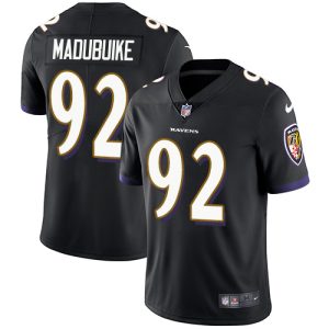 ravens #92 justin madubuike black alternate youth stitched nfl vapor untouchable limited cheap jersey