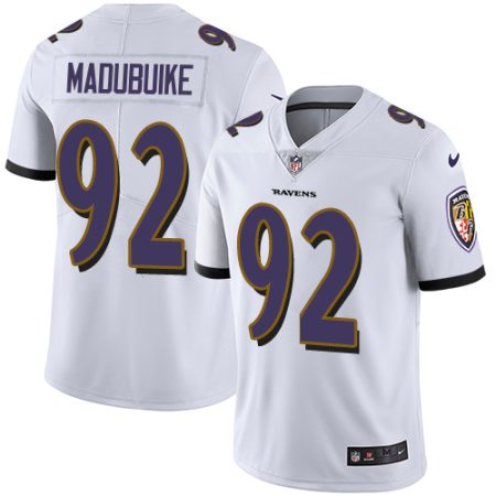 cheap Ravens #92 Justin Madubuike White Youth Stitched NFL Vapor Untouchable Limited Jersey