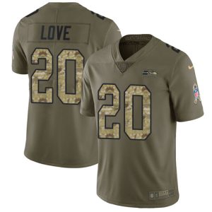 Seahawks #20 Julian Love Grey Alternate Youth Stitched NFL 100th Season Vapor Untouchable Limited Jersey