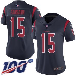 cheap Texans #15 Ka'imi Fairbairn Navy Blue Women's Stitched NFL Limited Rush 100th Season Jersey