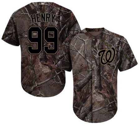 Nationals #99 Cole Henry Camo Realtree Collection Cool Base Stitched Youth MLB Jersey