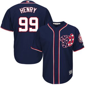 Nationals #99 Cole Henry Navy Blue New Cool Base Stitched Youth MLB Jersey