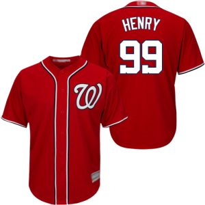 Nationals #99 Cole Henry Red Cool Base Stitched Youth MLB Jersey