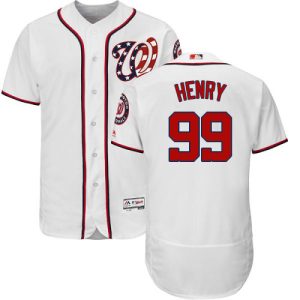 Nationals #99 Cole Henry White Flexbase Authentic Collection Stitched MLB Jersey