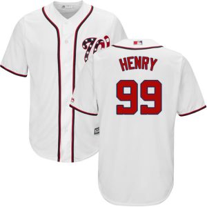 Nationals #99 Cole Henry White New Cool Base Stitched MLB Jersey