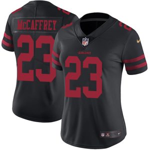 49ers #23 christian mccaffrey black alternate women's stitched nfl vapor untouchable limited cheap jersey