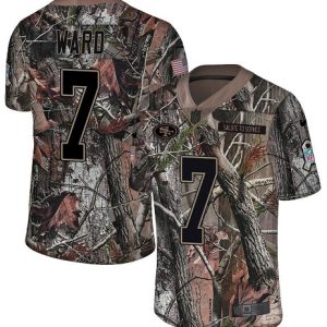 49ers #7 Charvarius Ward Camo Youth Stitched NFL Limited Rush Realtree Jersey