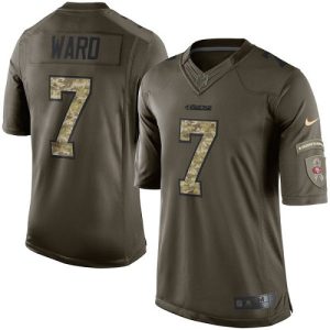 49ers #7 charvarius ward green youth stitched nfl limited 2015 salute to service wholesale jersey