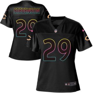 bears #29 tyrique stevenson black women's nfl fashion game cheap jersey
