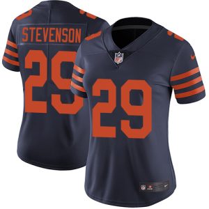 cheap Bears #29 Tyrique Stevenson Navy Blue Alternate Women's Stitched NFL Vapor Untouchable Limited Jersey