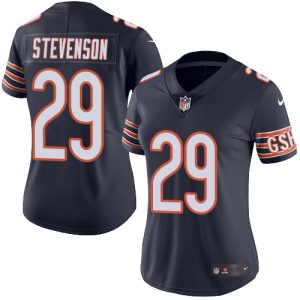Bears #29 Tyrique Stevenson Navy Blue Team Color Women's Stitched NFL Vapor Untouchable Limited Jersey