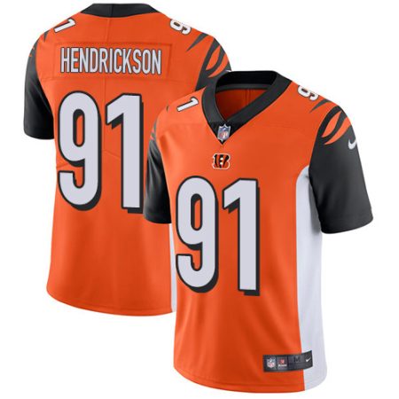 wholesale Bengals #91 Trey Hendrickson Orange Alternate Youth Stitched NFL Vapor Untouchable Limited Jersey