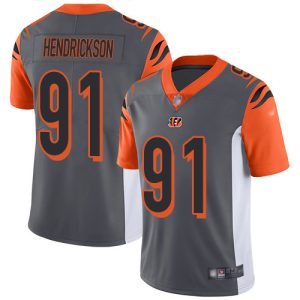 bengals #91 trey hendrickson silver youth stitched nfl limited inverted legend wholesale jersey