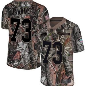 Bills #73 Dion Dawkins Camo Youth Stitched NFL Limited Rush Realtree Jersey