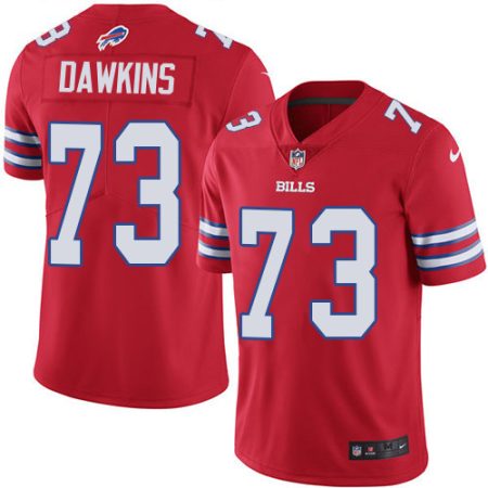 bills #73 dion dawkins red youth stitched nfl limited rush cheap jersey